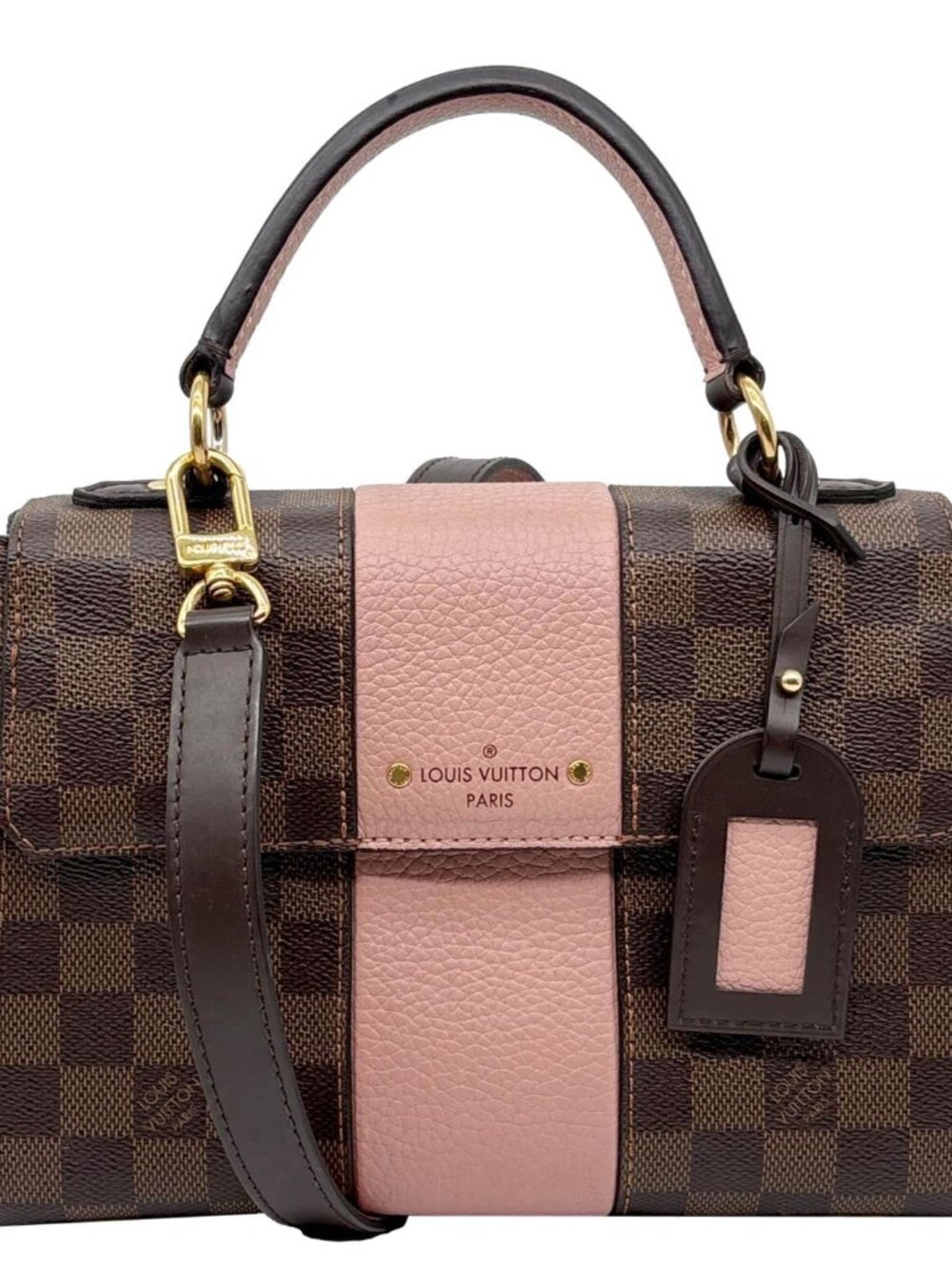 Louis Vuitton Bond Street BB Damier Ebene Crossbody Bag Magnolia
